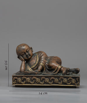 Reading Monk Garden Statue | Copper Statue