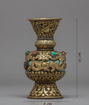 Flower Vase for Living Room | Himalayan Art Work