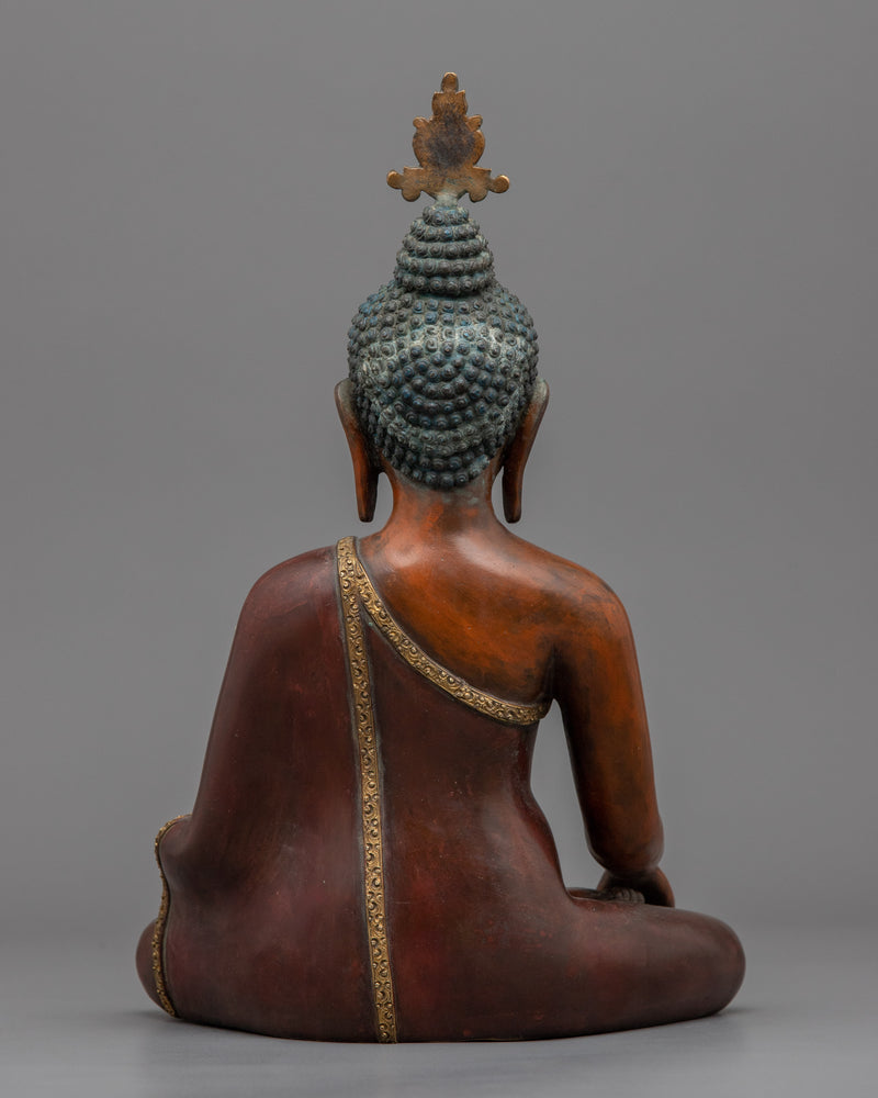 Shakyamuni Buddha Sculpture | Traditional Tibetan Style Buddhist Statue of Buddha