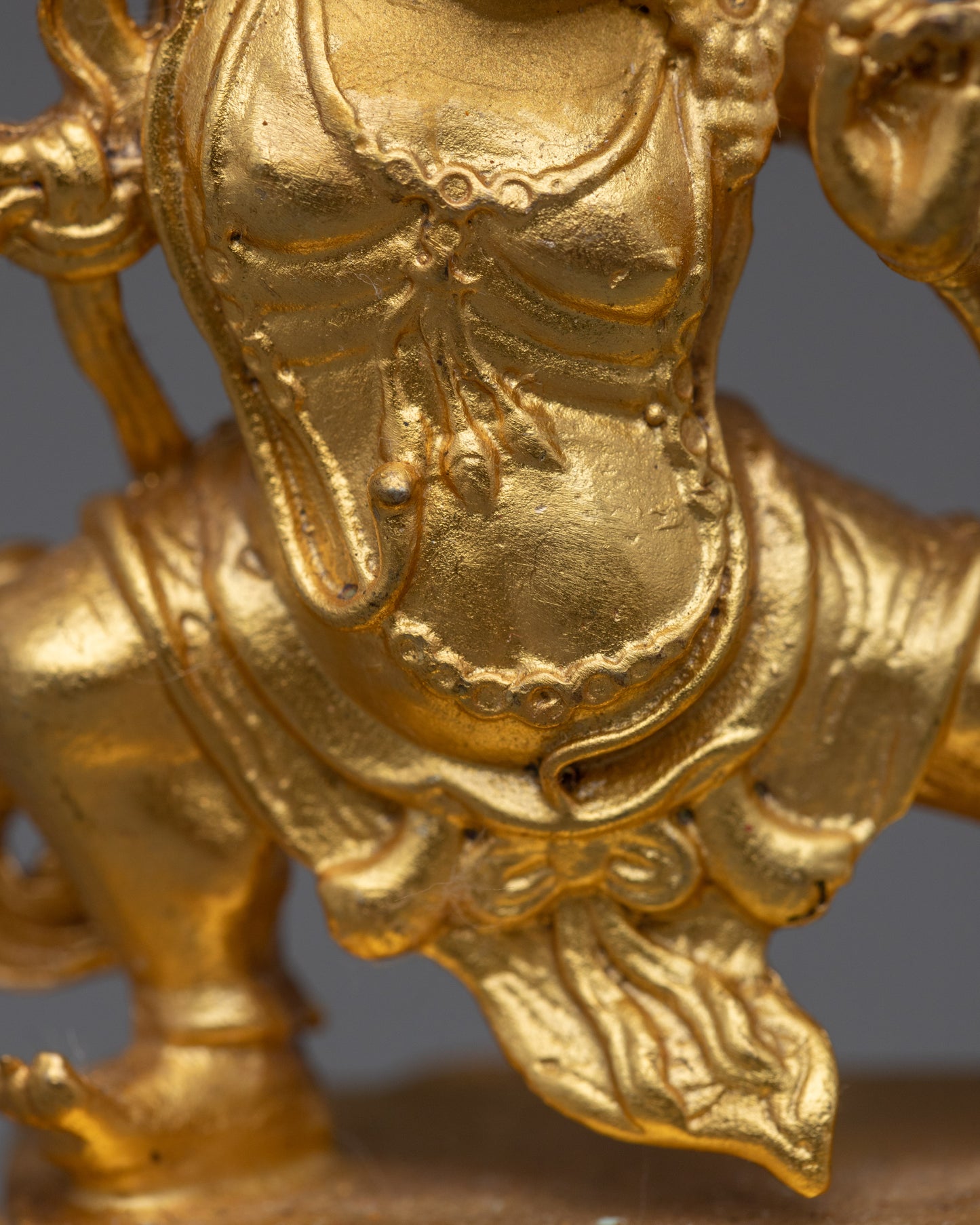 Machine Made Bodhisattva Vajrapani Statue | Gold Gilded Buddhist Statue