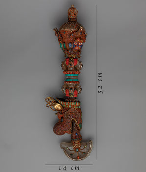 Buddhist Kartika Knife | Silver Body Kartika