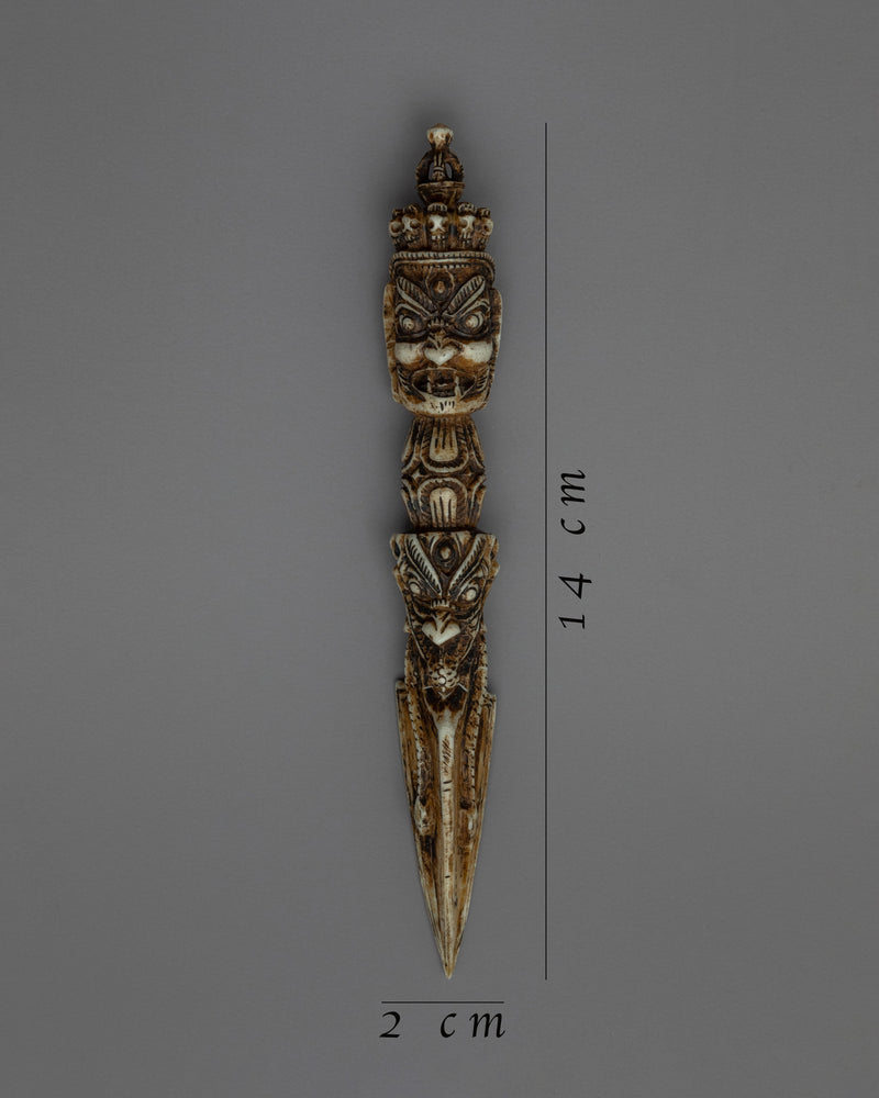 Small Bone Phurba | Tibetan Dagger