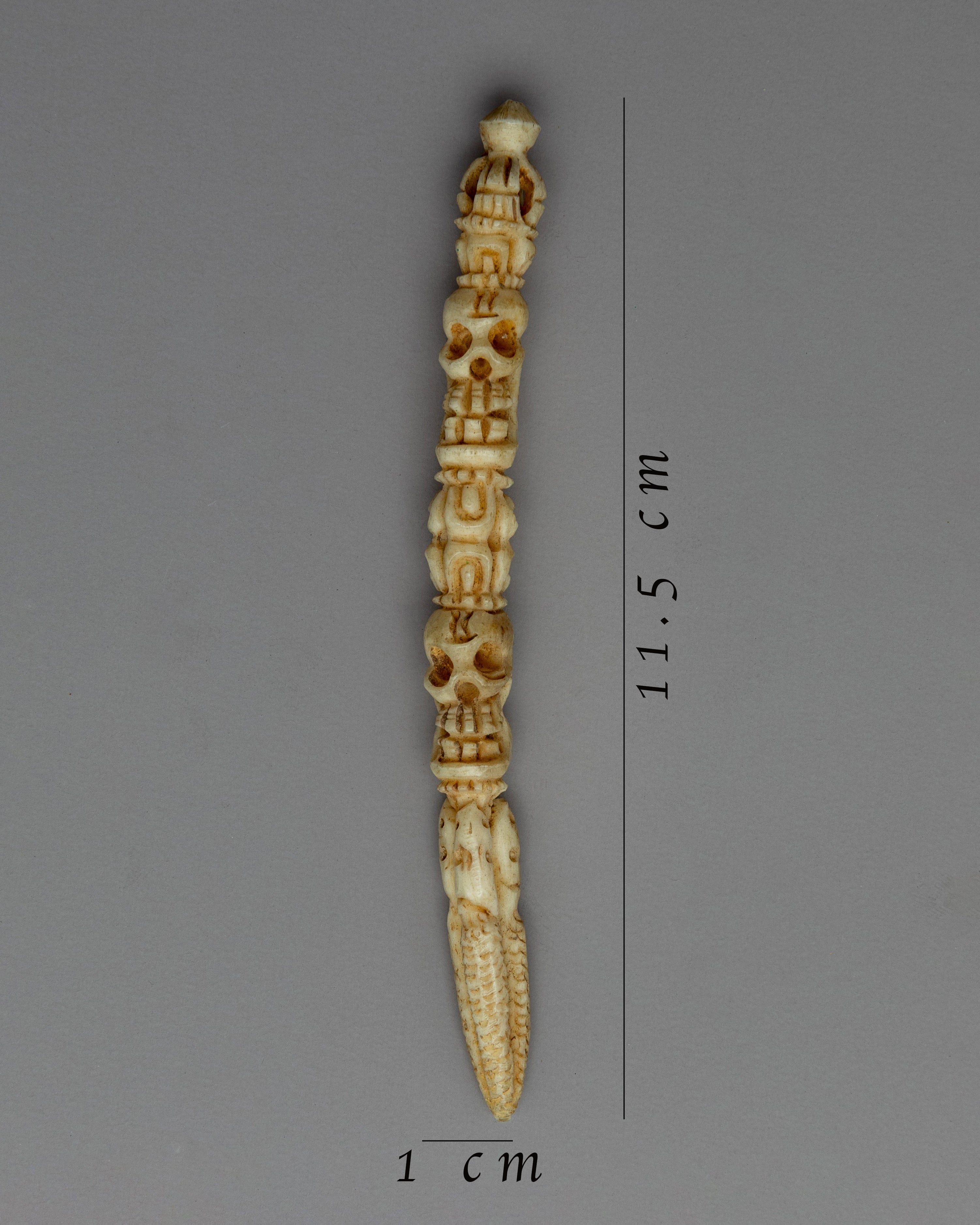 2 Headed Skull Phurba | Ritual Dagger in Buddhism