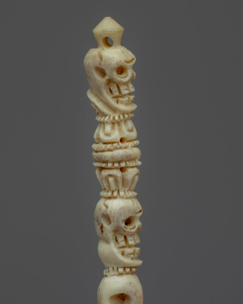 2 Headed Skull Phurba | Ritual Dagger in Buddhism