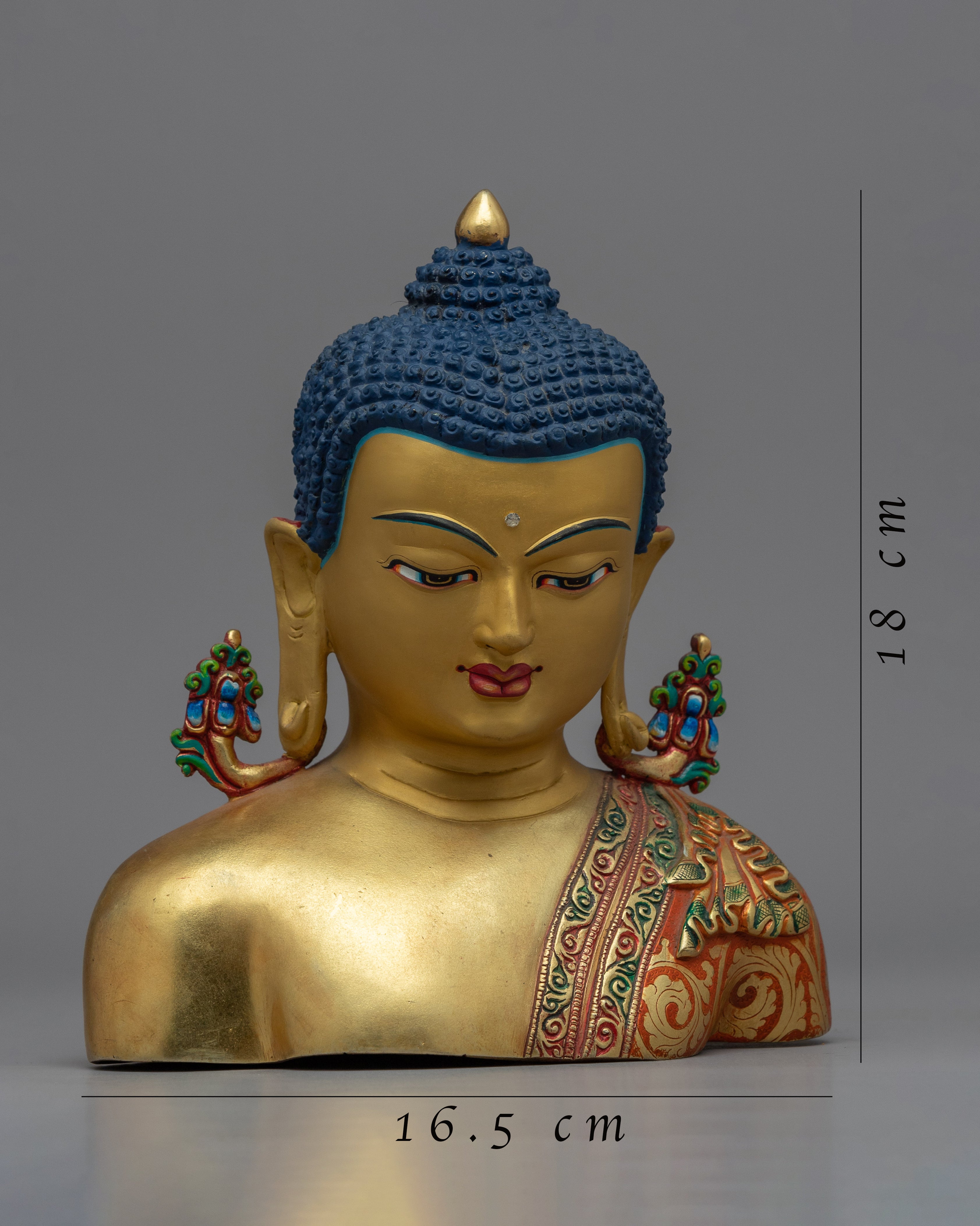 Garden Buddha Head | Traditional Handcrafted Buddhist Art