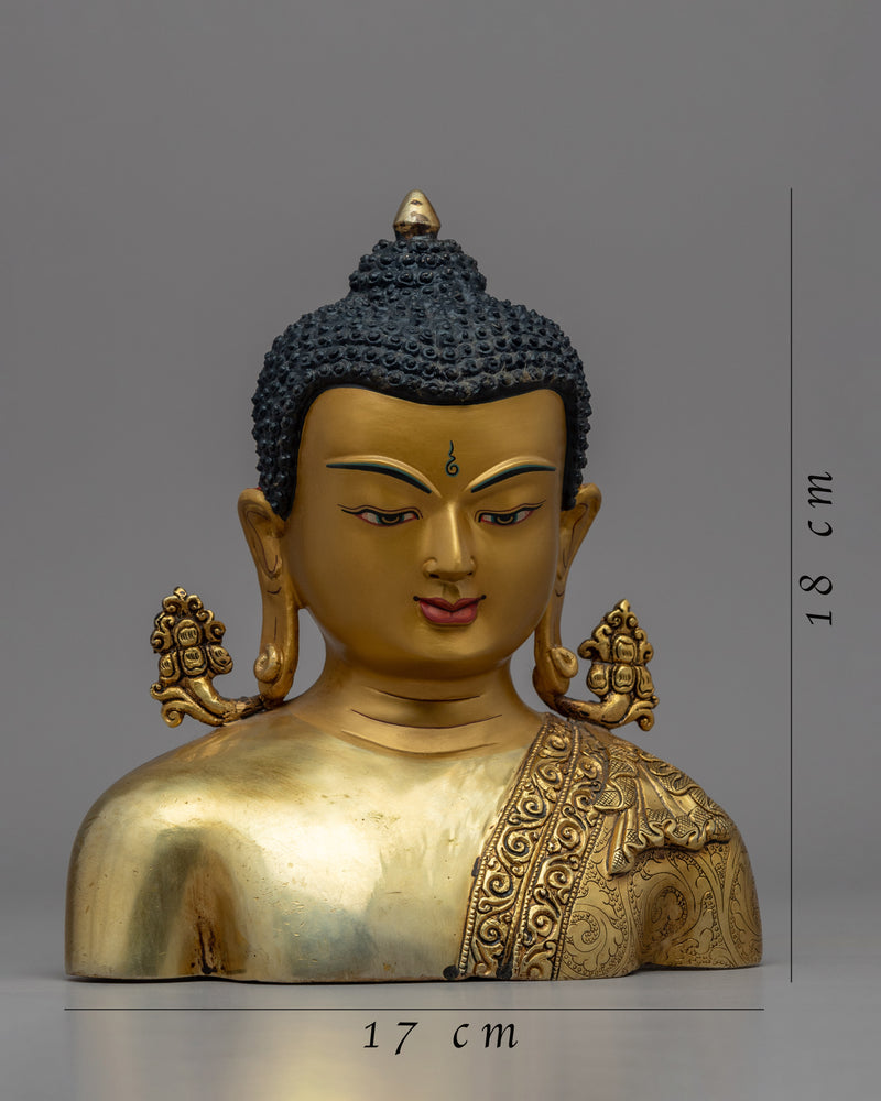 Buddha Head Decor | Handcrafted Buddhist Statue for Meditation