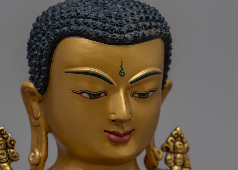 Buddha Head Decor | Handcrafted Buddhist Statue for Meditation