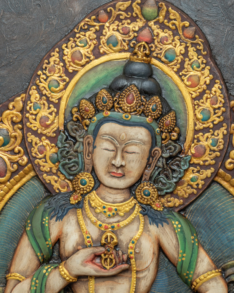 Buddha Vajrasattva Thangka | Traditional Art of Dorje Sempa