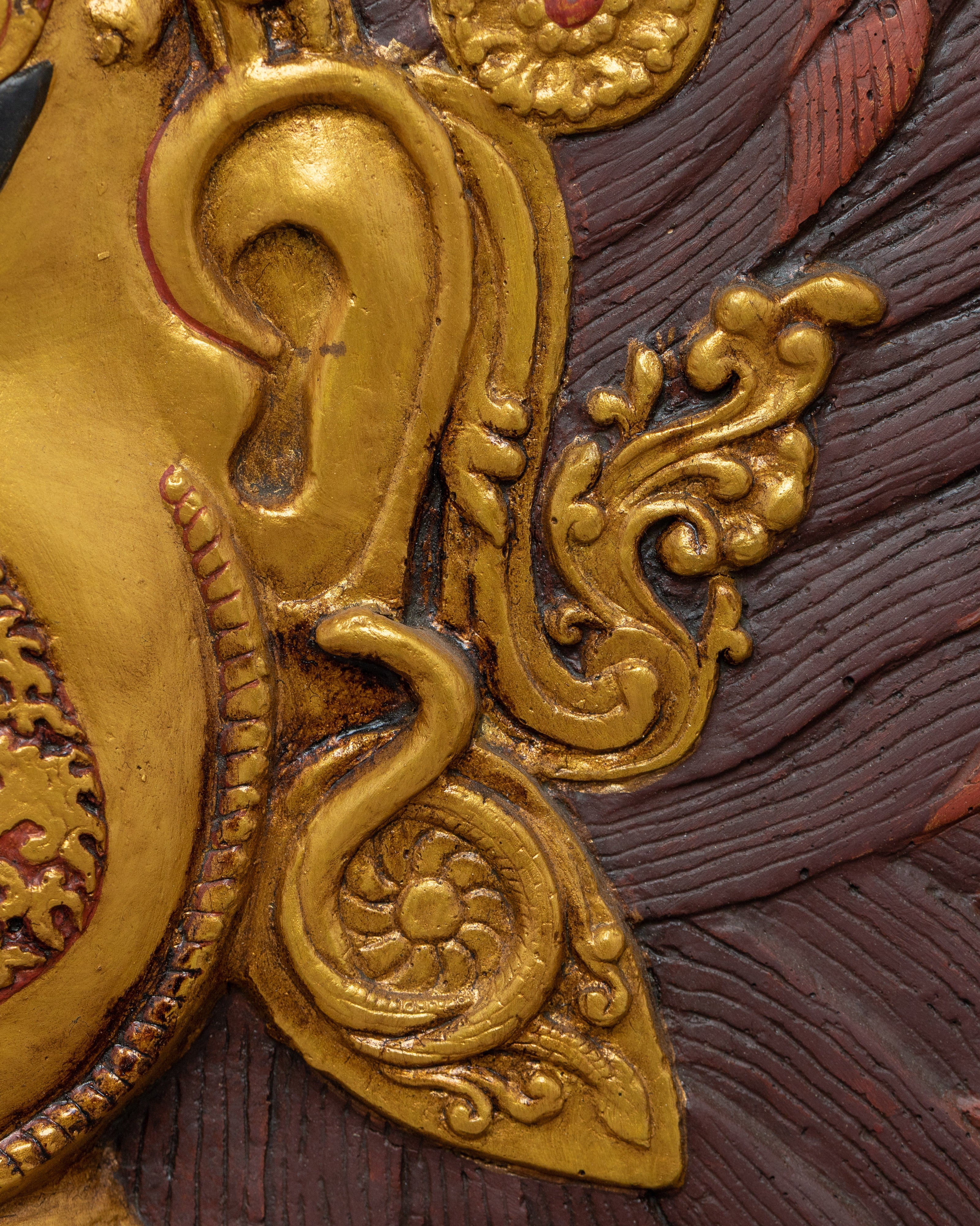 Bhairav Face Thangka | 24k Gold Plated