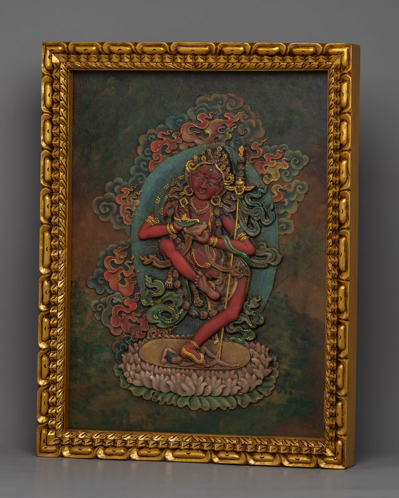 Wall Relief Art of Dorje Phagmo | Himalayan Art Work