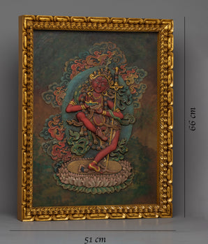 Wall Relief Art of Dorje Phagmo | Himalayan Art Work