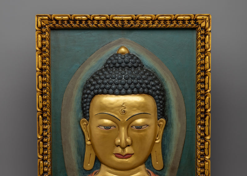 Art Deco Relief of Buddha Head | Wall Art