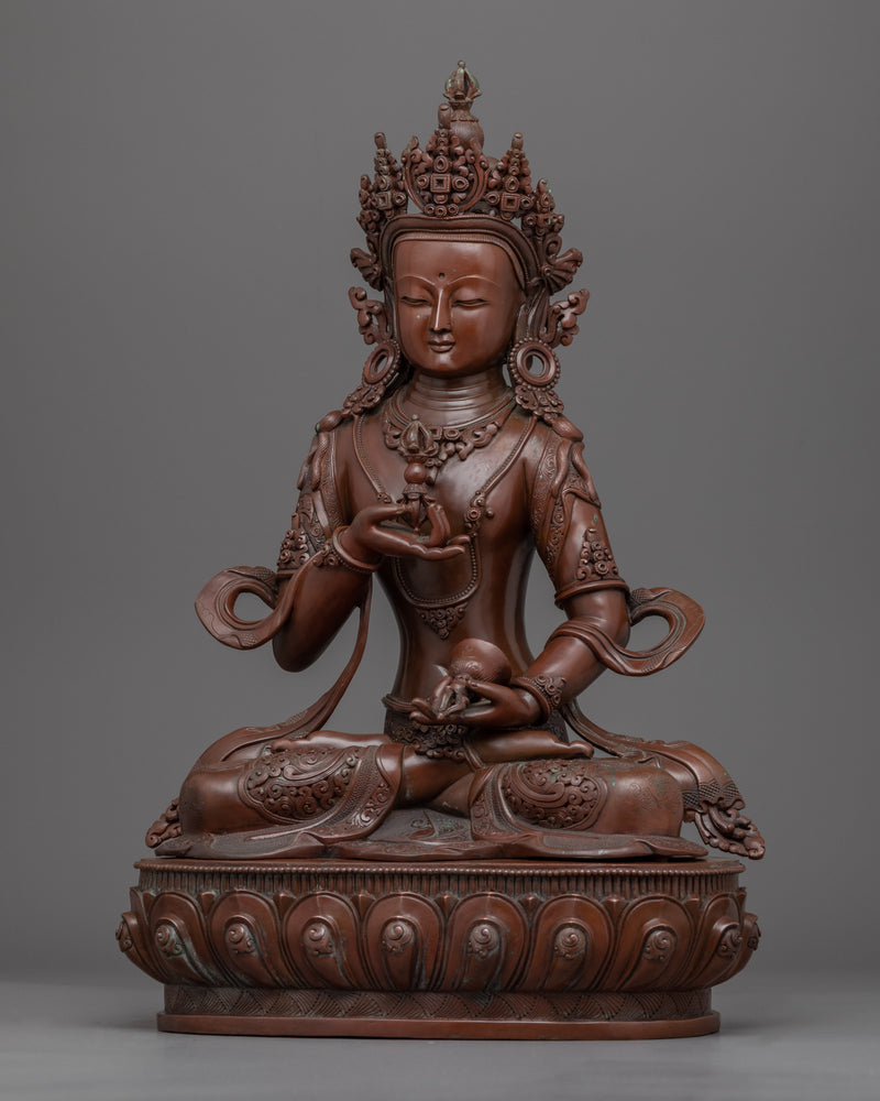 Mantra of Vajrasattva Practice Statue | Traditional Tibetan Hand Carved Artwork Of Vajrasattva