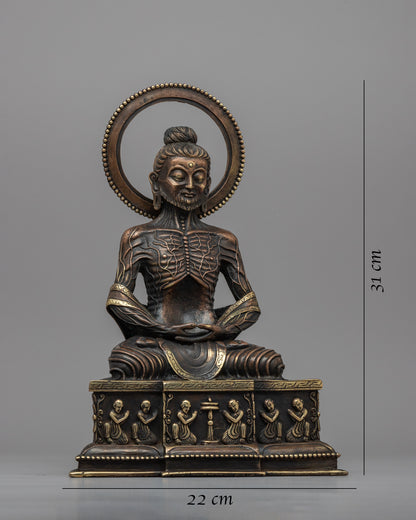 Fasting Buddha Statue | Traditional Handcrafted Brass Statue