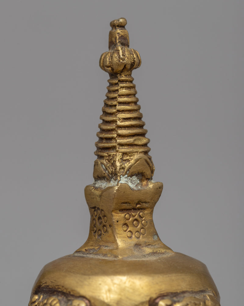 Stupa Shape Ghanta | Handcrafted Brass Bell