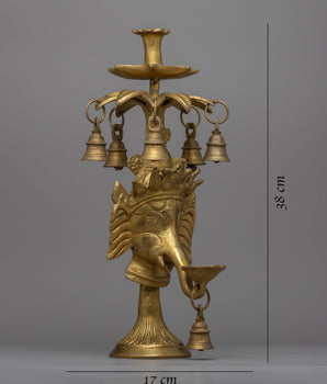 Ganesh Butter Lamp | Buddhist Art