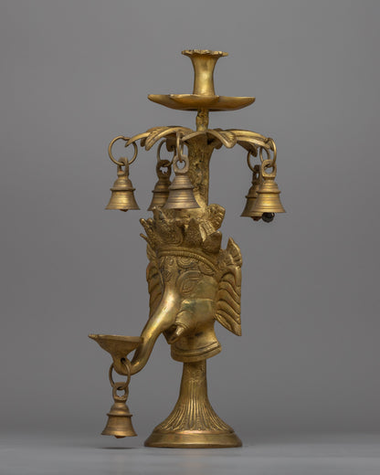 Ganesh Butter Lamp | Buddhist Art
