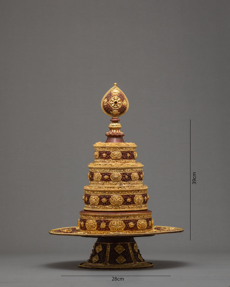 Ashtamangala Mandala Set | Handmade Tibetan Art | Antique Mandala Set