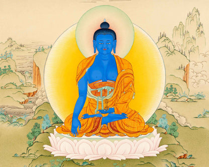 Buddha Akshobhya Thangka Print