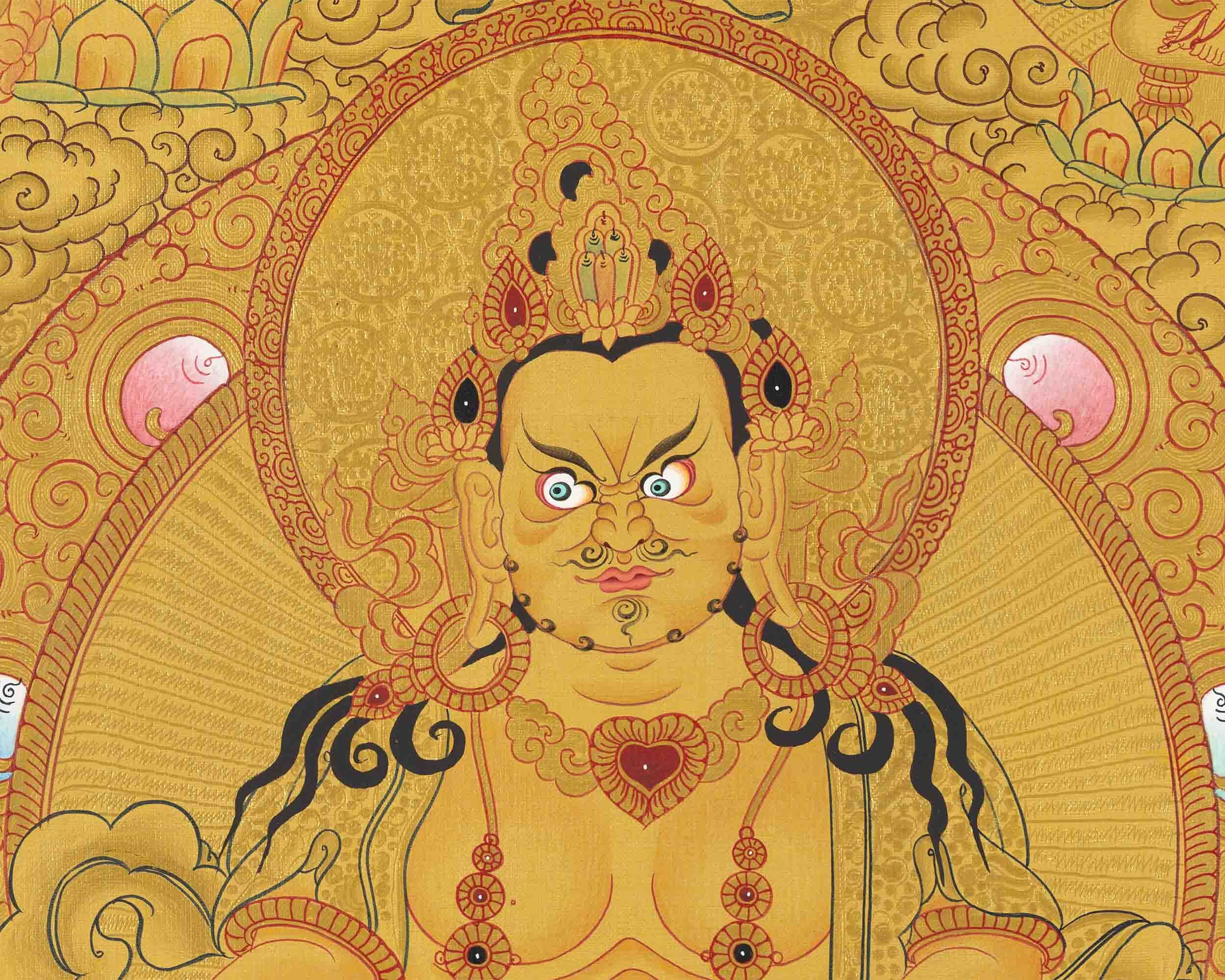 Dzambala Thangka Print | Wall Decoration