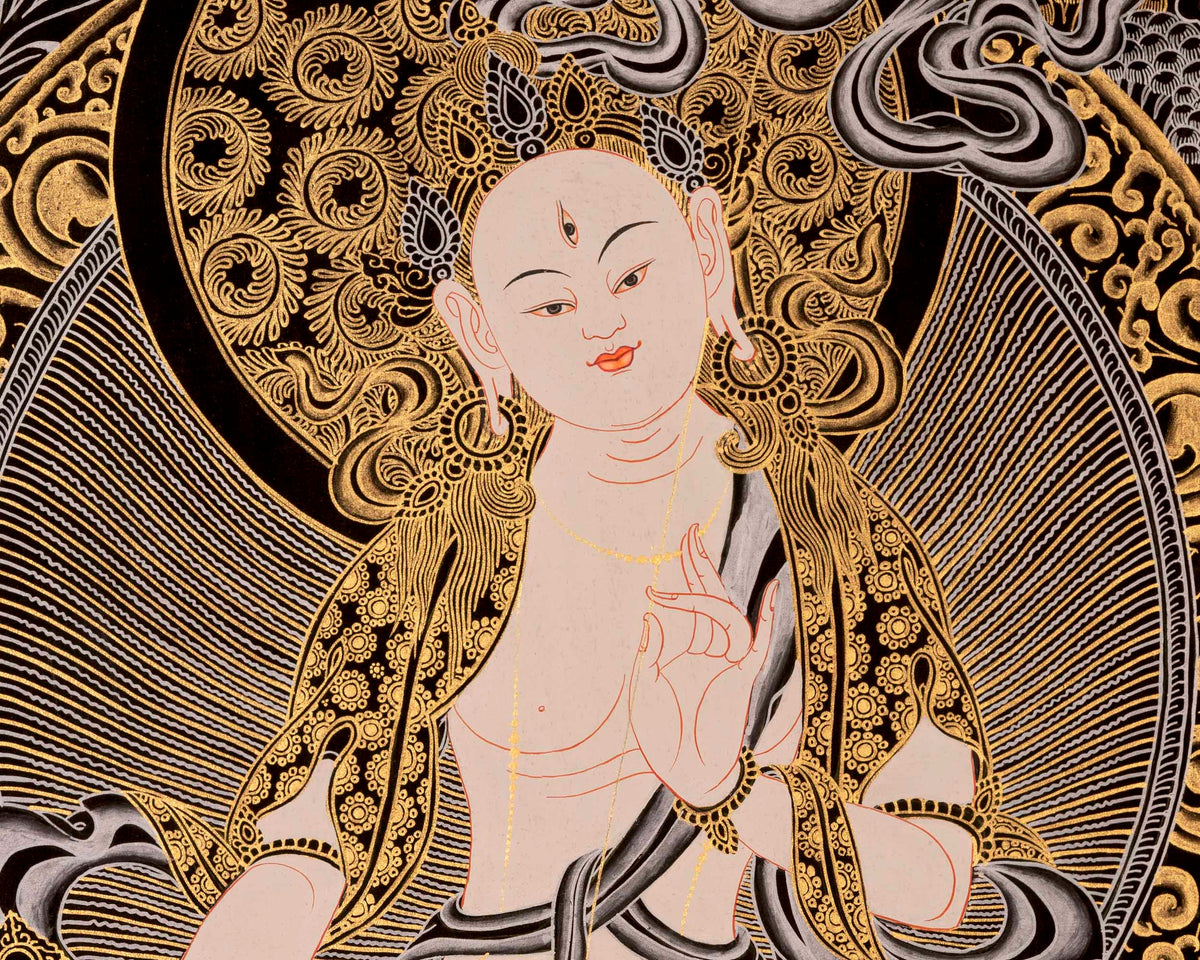 Bodhisattva White Tara | Tibetan Thangka Painting