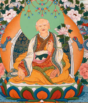 Five Sakya Masters Thangka | Traditional Sakyapa lineage Painting | Sachen Kunga Nyingpo