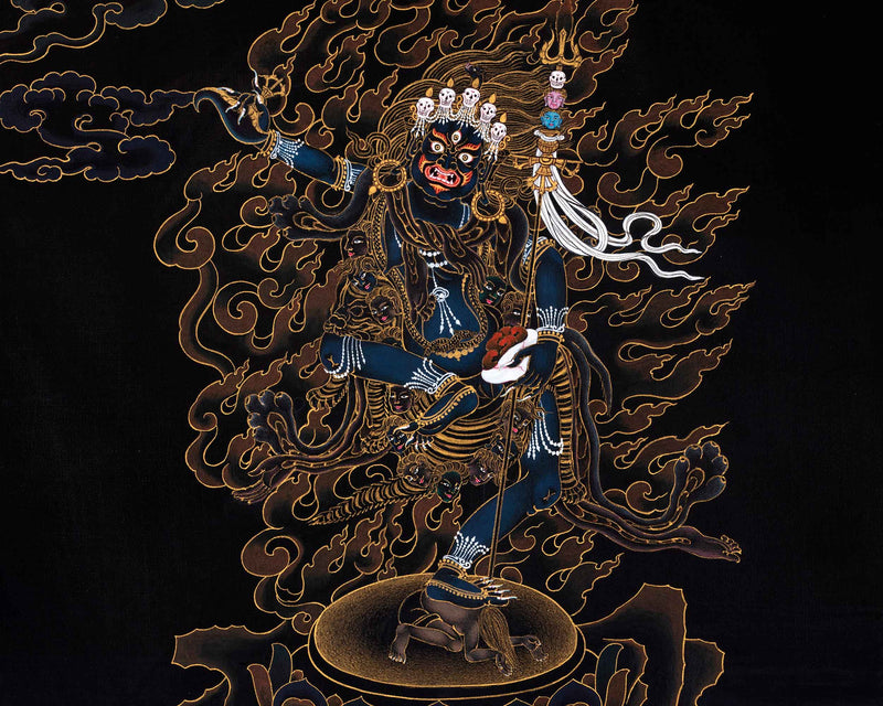 Troma Nagmo Practice Thangka | Traditional Tibetan 24K Gold Painting