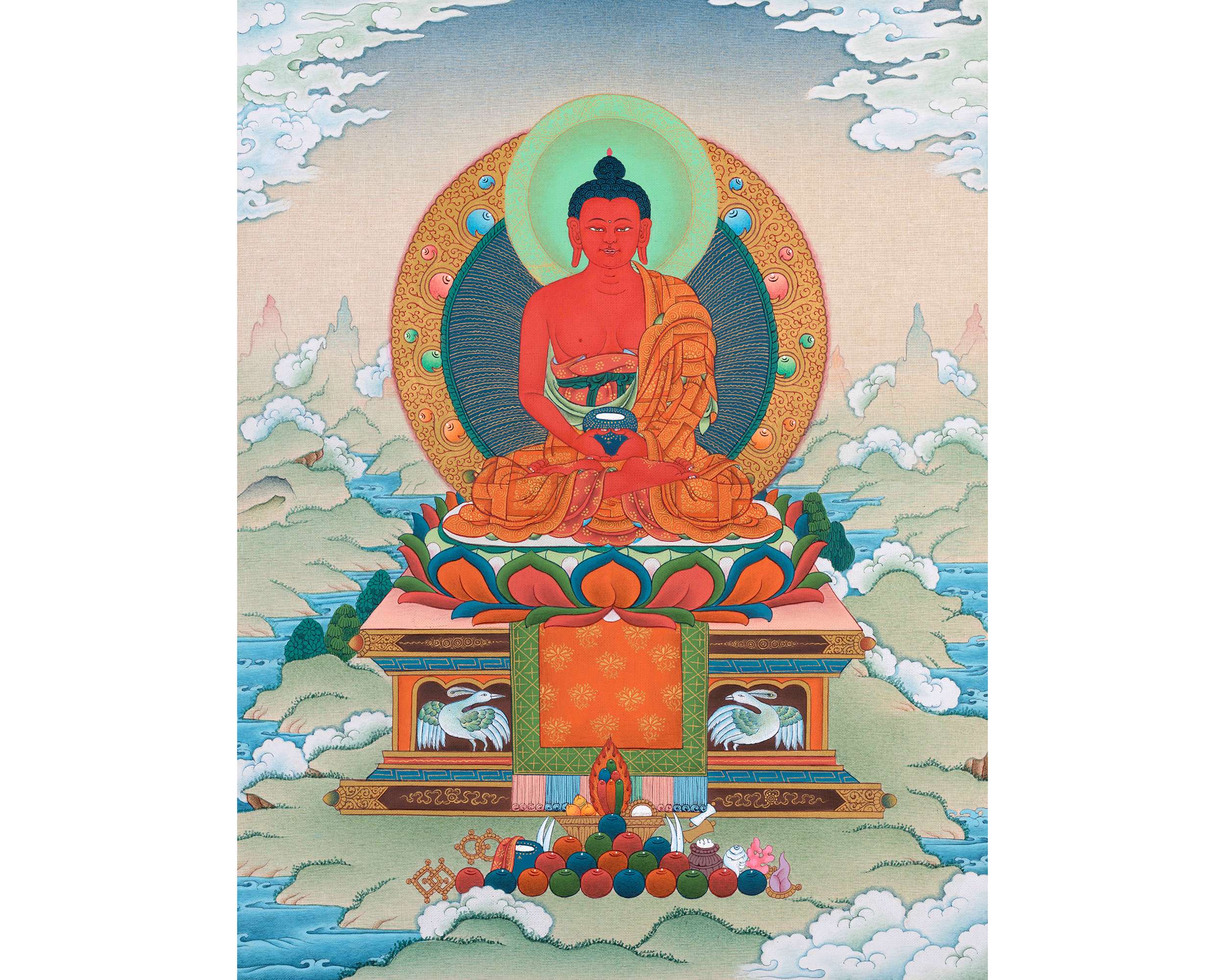 Amitabha Buddha Painting | Tibetan Buddhist Thangka