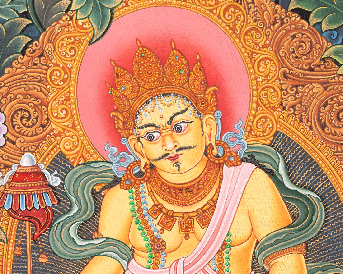 Kubera Print | Handmade Newari Thangka