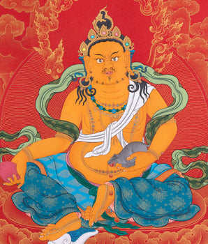 Dzambala Thangka | Buddhist Thangka Painting