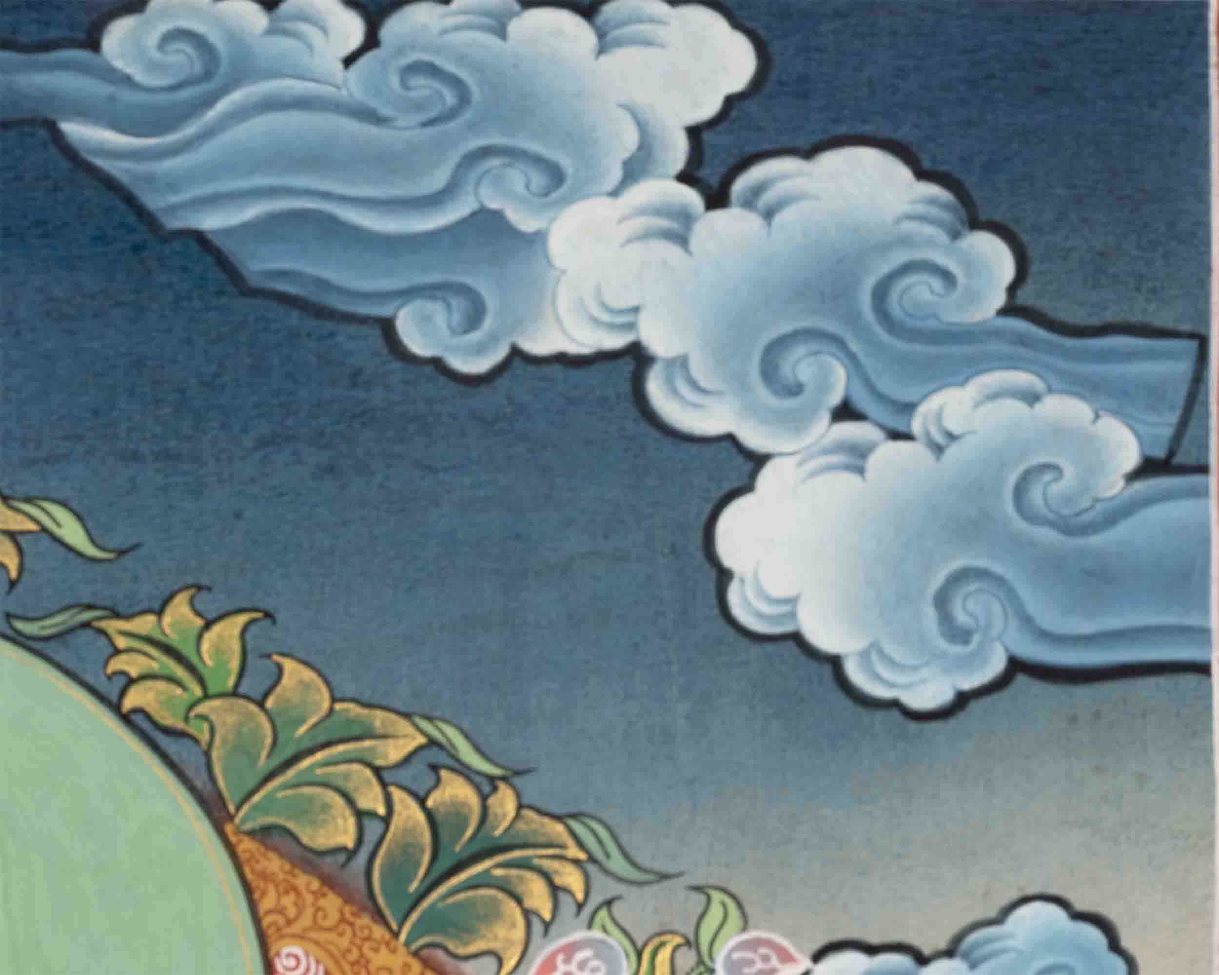 Amitabha Buddha Thangka | Buddhist Traditional Paint | Wall Decors