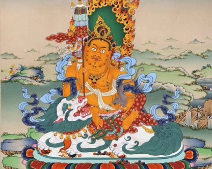 Namtoshe Thangka Print | God Of Wealth | Buddhist Gift Ideas