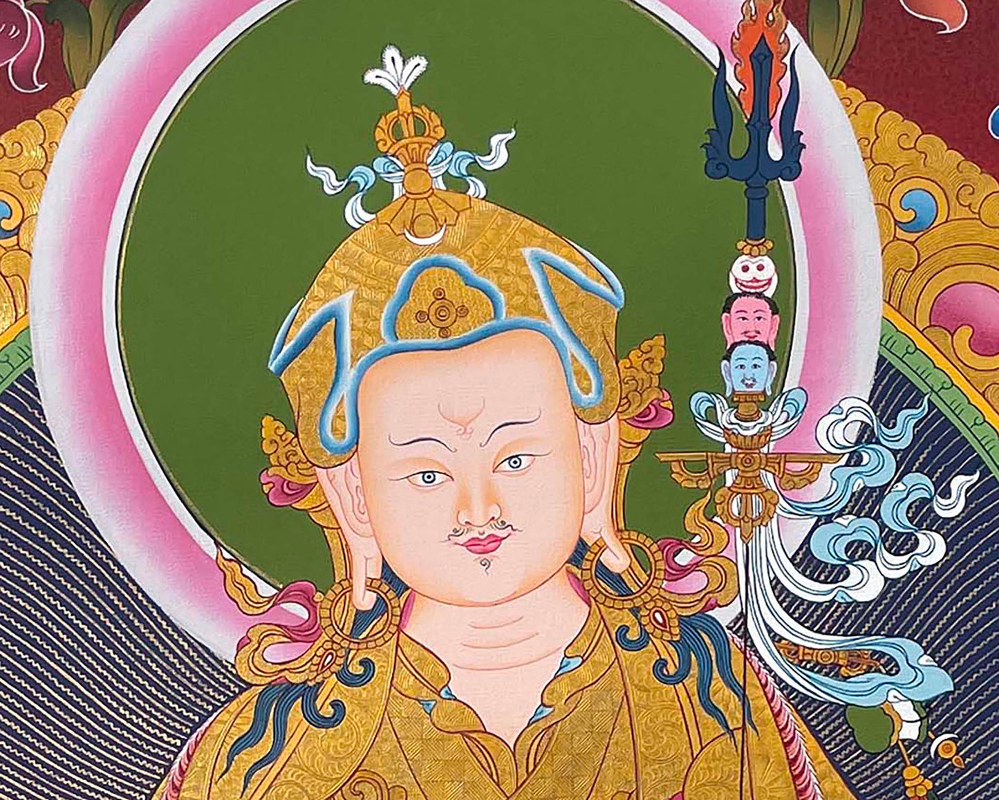 Guru Rinpoche Thangka | Religious Buddhist Art | Wall Decors