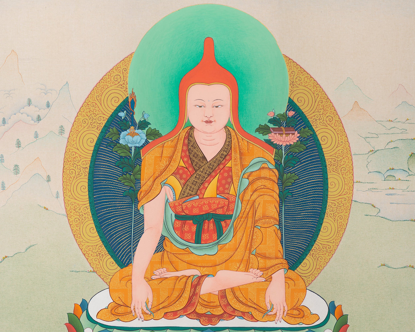 Longchenpa Thangka | Handmade Tibetan Painting