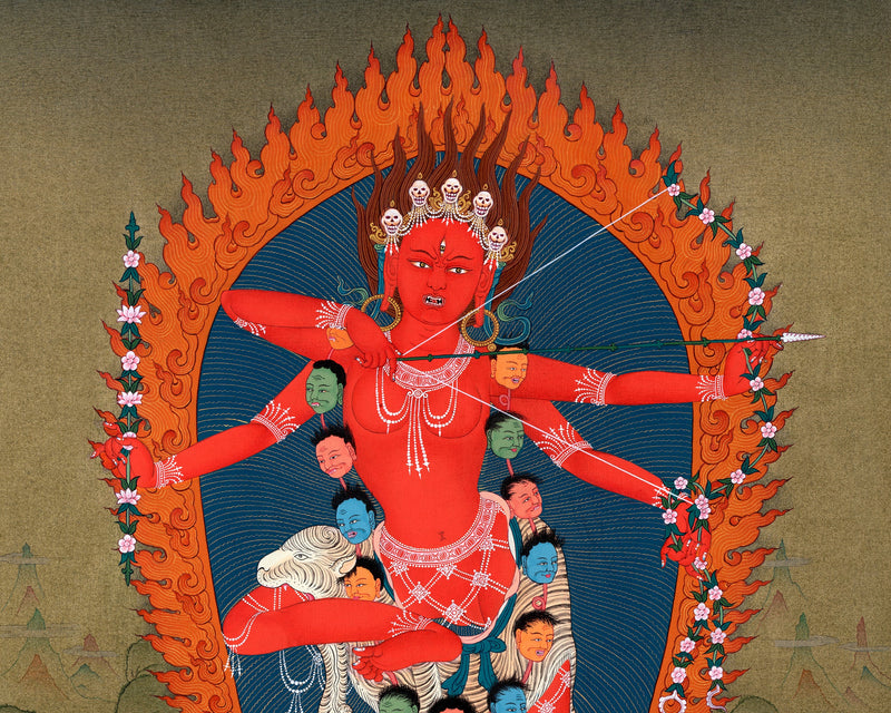 Kurukulla Thangka | Dakini Painting| Tibetan Buddhist Art