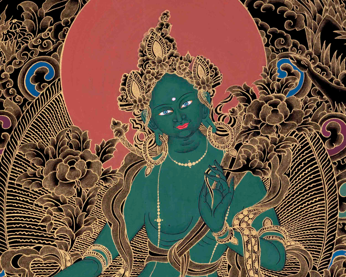 Green Tara Thangka | Mindfulness Meditation Object