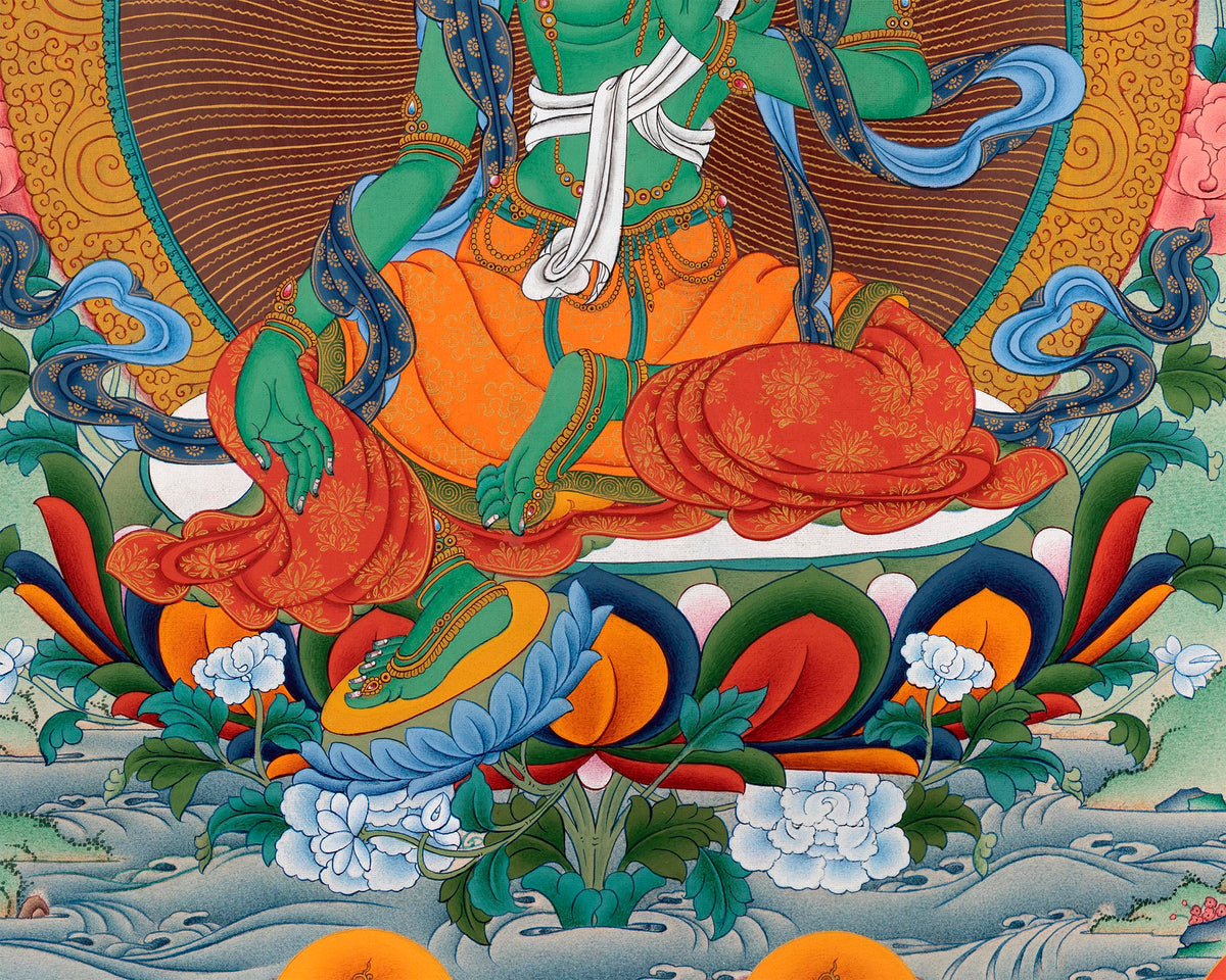 21 Tara Print | Twenty-One Tara Thangka of the Chandragomin Tradition