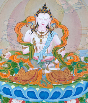 Vajrasattva Thangka| Tibetan Buddhist Art
