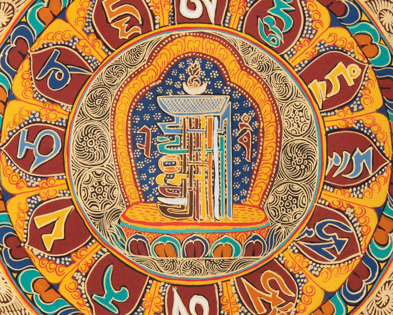 Mantra Mandala Thangka | Wall Hanging