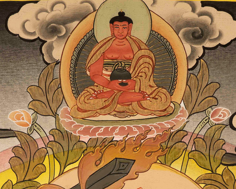 Manjushree Thangka Art | Tibetan Buddhist Bodhisattva