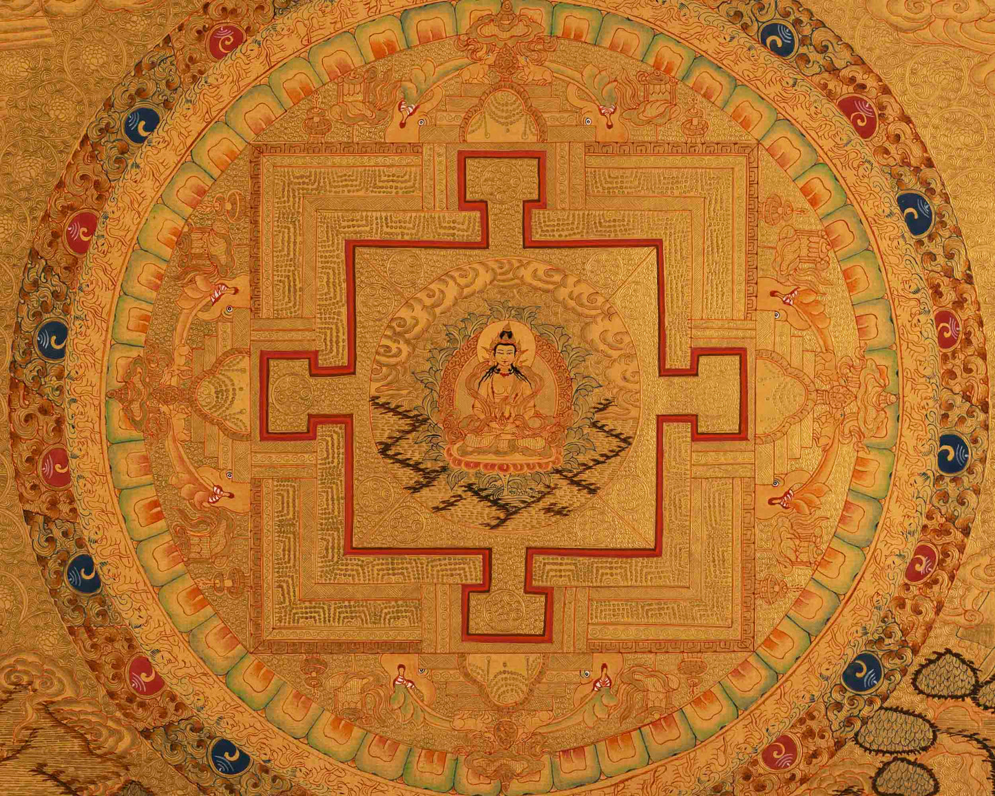 Vajrasattva Mandala Thangka | Buddhist Gift Ideas