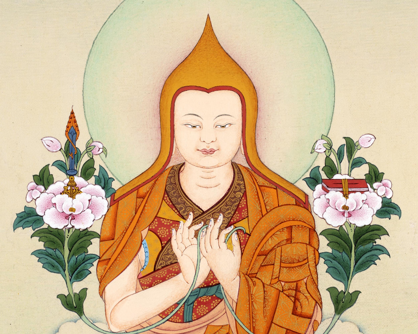 Losang Dragpa Thankga | Je Tsongkhapa Tibetan Buddhist Master Art