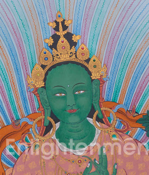 Exclusive Traditional 21 Tara Thangka | Goddesses of Compassion and Protection | Religious Artwork