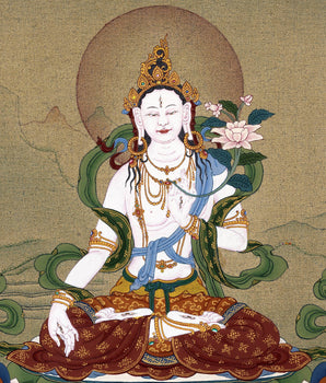Thangka White Tara | Tibetan Tara Painting