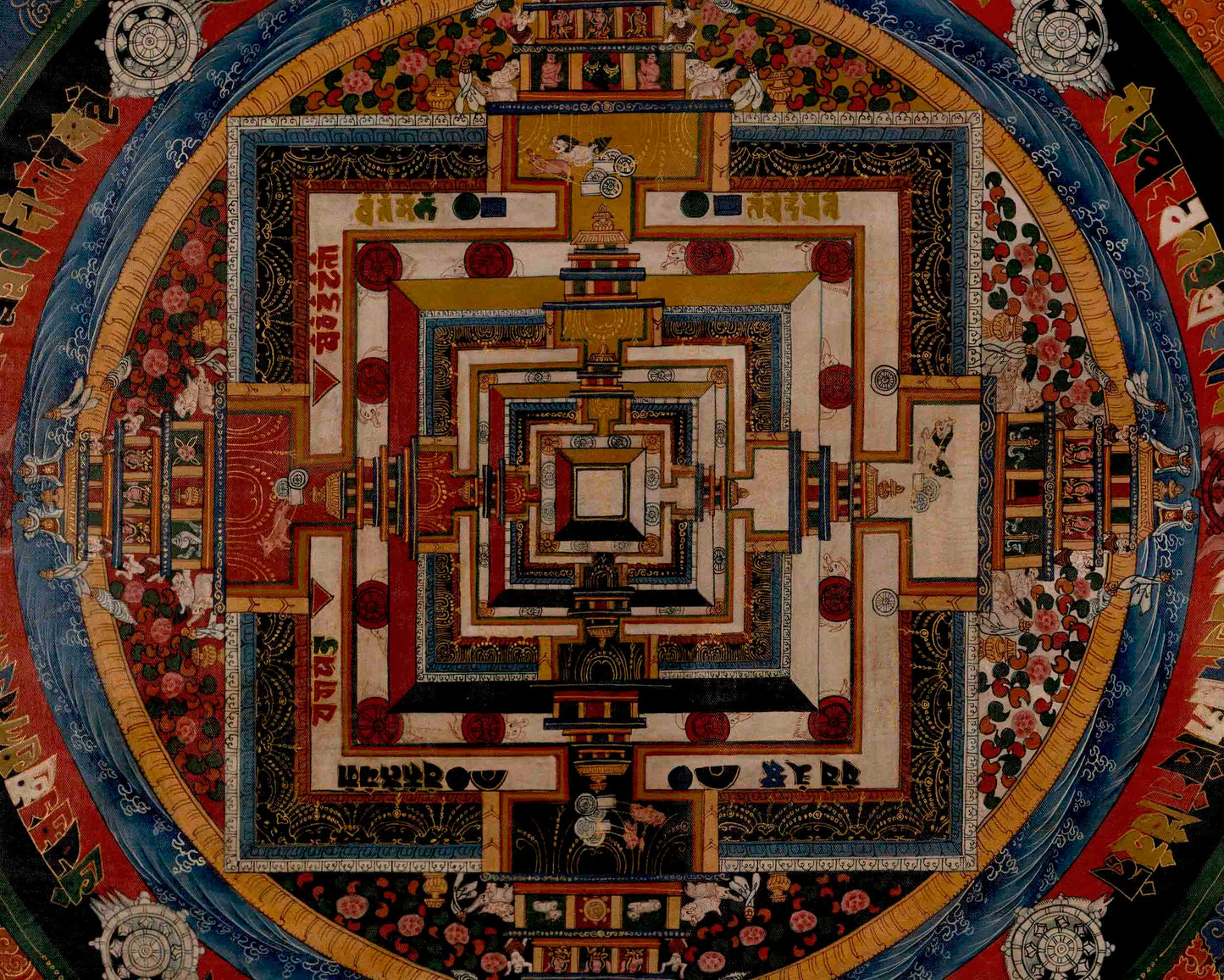 Kalachakra Mandala | Traditional Tibetan Thangka | Religious Wall Decors