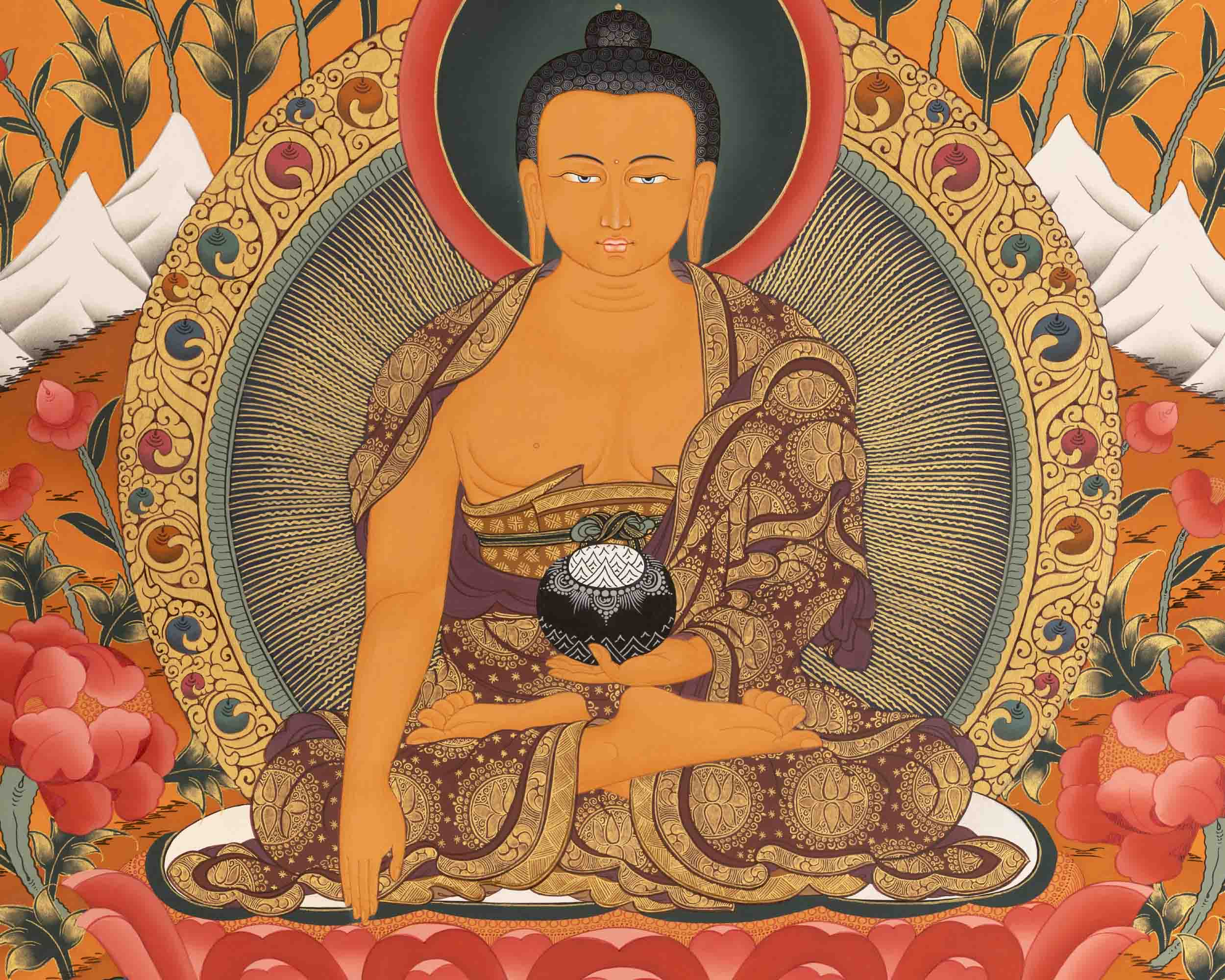 Buddha Shakyamuni Thangka | Home Decoration Art