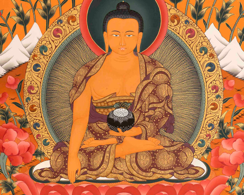 Buddha Shakyamuni Thangka | Home Decoration Art