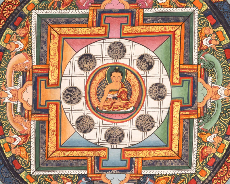 Shakyamuni Buddha Mandala | Buddha Shakyamuni Thangka