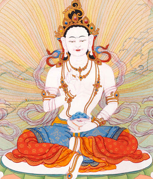 Yeshe Tsogyal Thangka | High Quality Hand Painted Buddhist Art