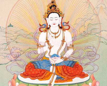 Yeshe Tsogyal Thangka | High Quality Hand Painted Buddhist Art